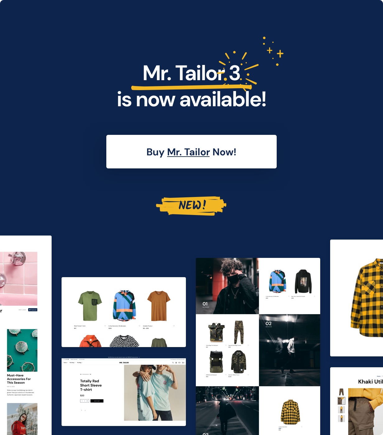 Mr. Tailor  – Free Download - eCommerce WordPress Theme for WooCommerce